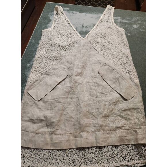 Rachel Comey Flame Lace and Linen Dress sz 2 - Picture 3 of 5